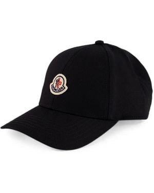 Moncler Logo-Patch Baseball Cap - Black