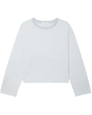 Rag & Bone Striped Long-Sleeve Top - White