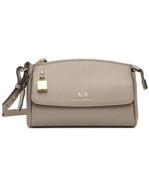 ARMANI EXCHANGE Logo-Detail Cross Body Bag - Gray