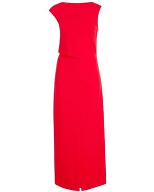 Proenza Schouler Damea Matte Crepe Midi Dress - Red