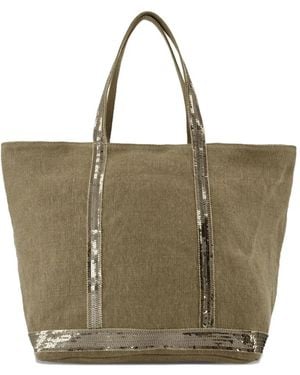 Vanessa Bruno Borsa Tote Grande Con Paillettes - Neutro