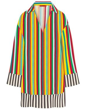 Simon Miller Diaz Striped Mini Dress - White