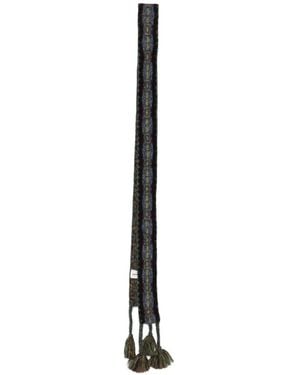 Antik Batik Campo Tassel-Trimmed Thin Scarf - White