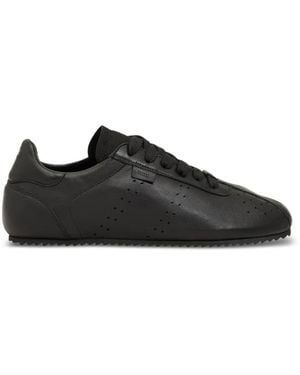 Ami Paris Cow Leather Soft Trainers - Black