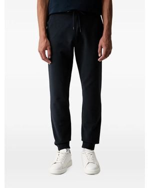 Aeronautica Militare Embroidered-Logo Drawstring Track Trousers - Black