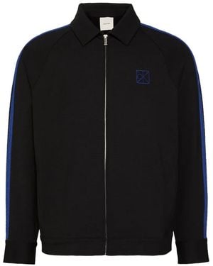 Calvin Klein Milano Side-Stripe Logo-Patch Jacket - Black