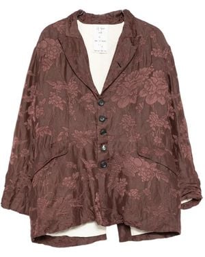 John Alexander Skelton Blazer Con Effetto Jacquard - Marrone