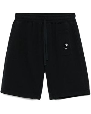 C.P. Company Shorts Con Applicazione Lens - Nero
