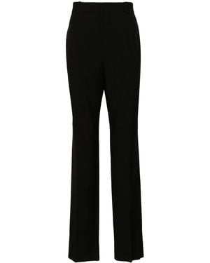 Saint Laurent Gabardine Wool Trousers - Black