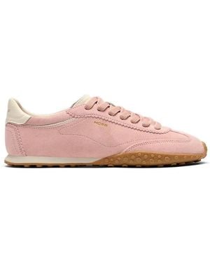 HOFF Bridge Rose Lace-Up Suede Trainers - Pink