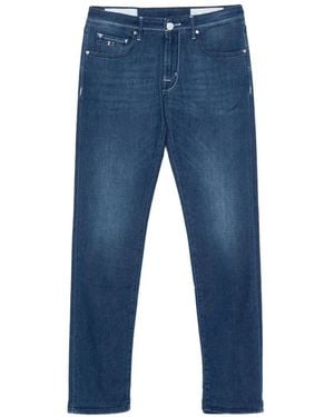 Sartoria Tramarossa Logo-Patch Slim Jeans - Blue
