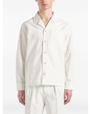 Manière De Voir Constant Linen Overshirt - White