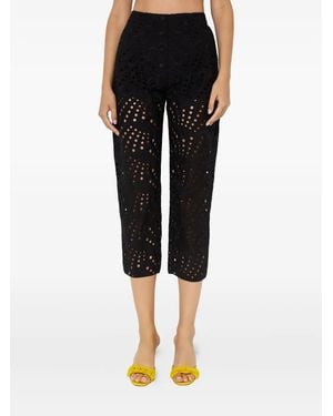 Charo Ruiz Simone Embroidered Pants - Black