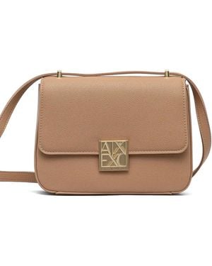 ARMANI EXCHANGE Logo-Embellished Cross-Body Bag - Brown