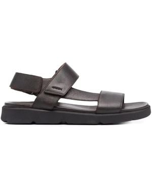 Geox Xand 2S Leather Sandals - Black