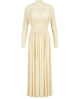Zimmermann Rebellion Draped Maxi Dress - Natural