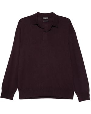 Hōsio Pull En Maille Fine - Purple