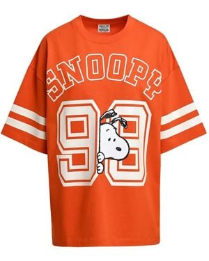 Essentiel Antwerp X Peanuts Snoopy-print T-shirt - Orange