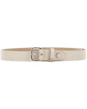Gianni Chiarini Gürtel Mit Logo-Anhänger - Weiß