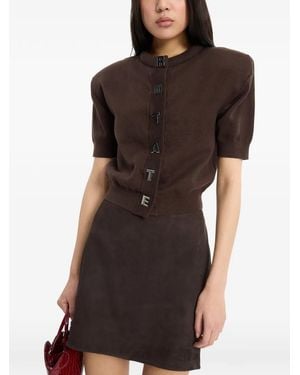 ROTATE BIRGER CHRISTENSEN Kurzärmeliger Cardigan - Schwarz