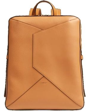 Lancel Enveloppe Leather Backpack - Brown