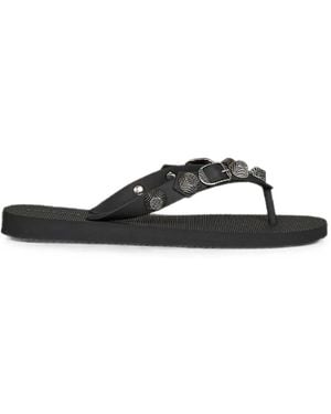 Balenciaga Cagole Thong Sandal - White