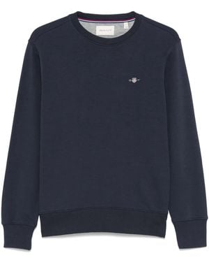 GANT Shield-Motif Crew-Neck Sweatshirt - Blue