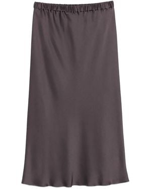 Antonelli Orinoco Elastic-Waistband Midi Skirt - Purple