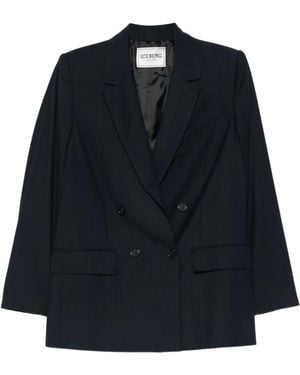 Iceberg Double-Breasted Blazer - Blue
