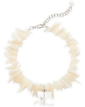 Courreges Spike Bracelet - White