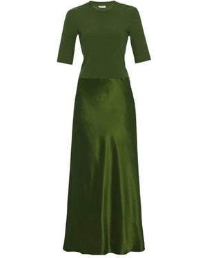 Rosetta Getty Abito Lungo - Verde
