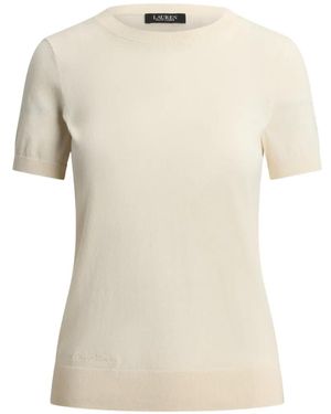 Ralph Lauren Sweater Short Sleeves Pullover - Natural