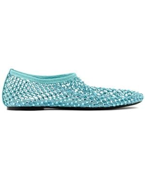 strategia shoes Bailarinas De Malla Con Detalles De Cristal - Azul