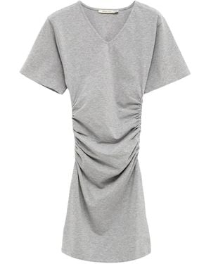 Paloma Wool Ruched-Detail Mini Dress - Grey