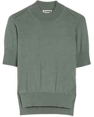 Jil Sander Knitted Top - Green