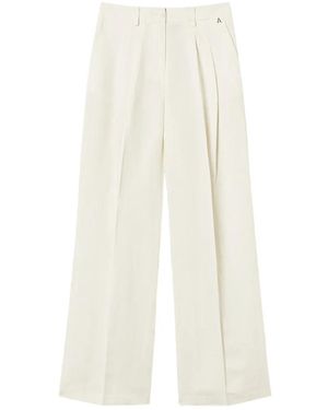 Twinset High-Rise Palazzo Trousers - White