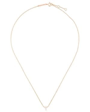 Delfina Delettrez Collar Dots Solitaire Con Diamante - Blanco