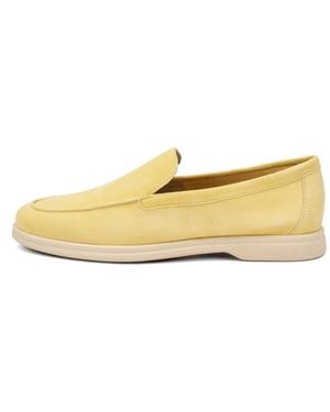 Frau Mocassins En Daim À Design Déstructuré - Metallic