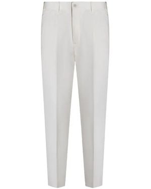 Incotex Pleated Trousers - White