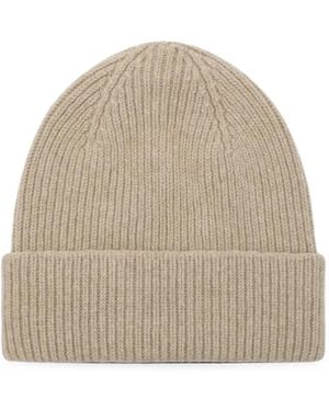 Le Bonnet Ribbed-Knit Beanie Hat - Natural