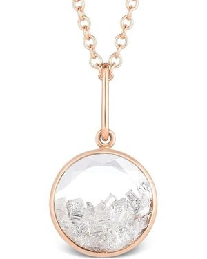 Moritz Glik 18k Rose Gold Core Diamond Necklace - White