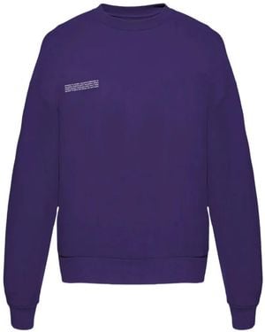 PANGAIA Crew-Neck Long-Sleeve Sweatshirt - Purple