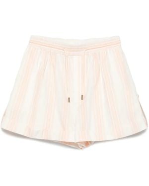 Chloé ストライプ ショートパンツ - ナチュラル