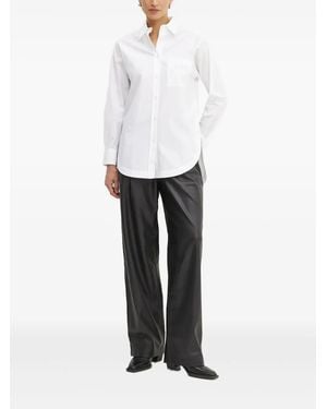 BOSS Camicia Con Ricamo - Bianco