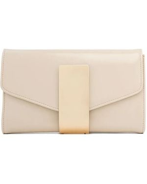 Twentyfourhaitch Flap-design Shoulder Bag - Natural