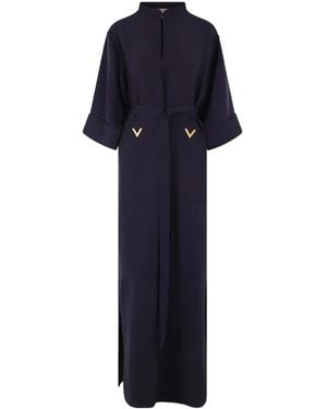 Valentino Garavani Cady Couture Vgold Gown - Blue