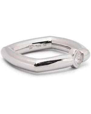 Tom Wood Frame Slim Ring - Weiß