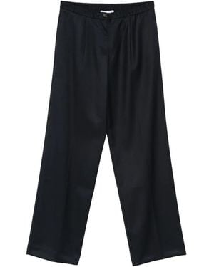 Manuel Ritz Elasticated-Waistband Pleated Trousers - White
