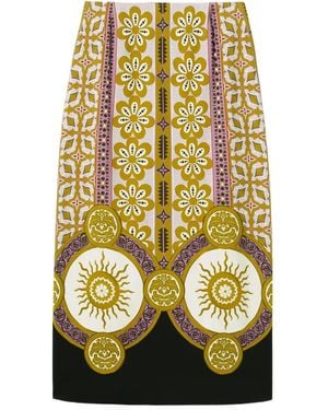 La DoubleJ Patterned Pencil Skirt - Metallic