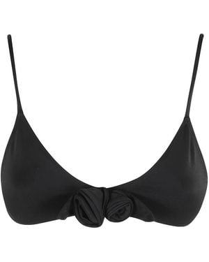 Coperni Bikinioberteil Mit Blumenapplikation - Schwarz
